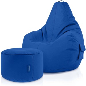 Green Bean Sitzhocker 2er Set Cozy + Stay 70 x 80 x 90 cm Wetterfest Blau