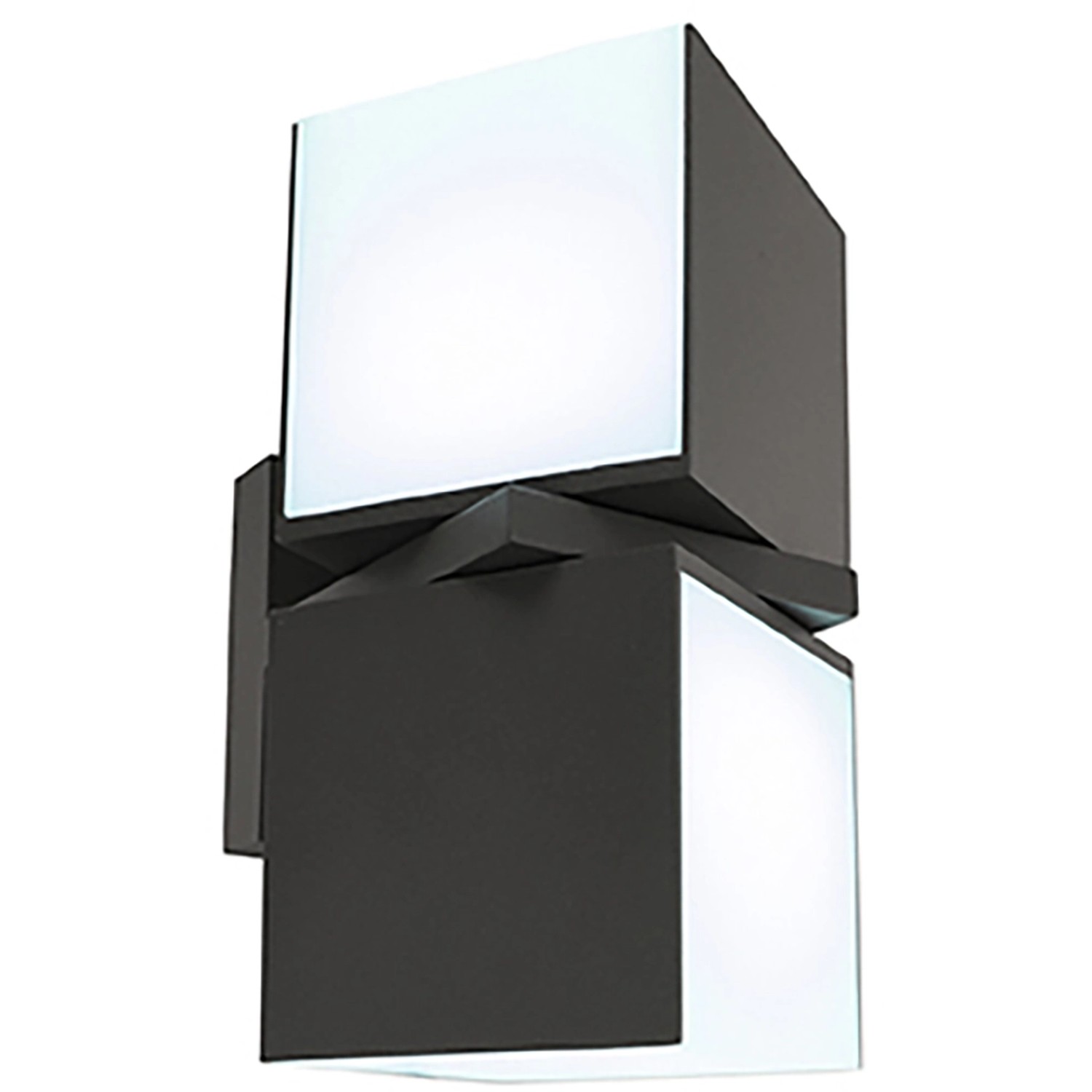 Lutec LED-Außenleuchte Cuba 2-flammig Anthrazit 21,3 cm x 10 cm x 14,7 cm