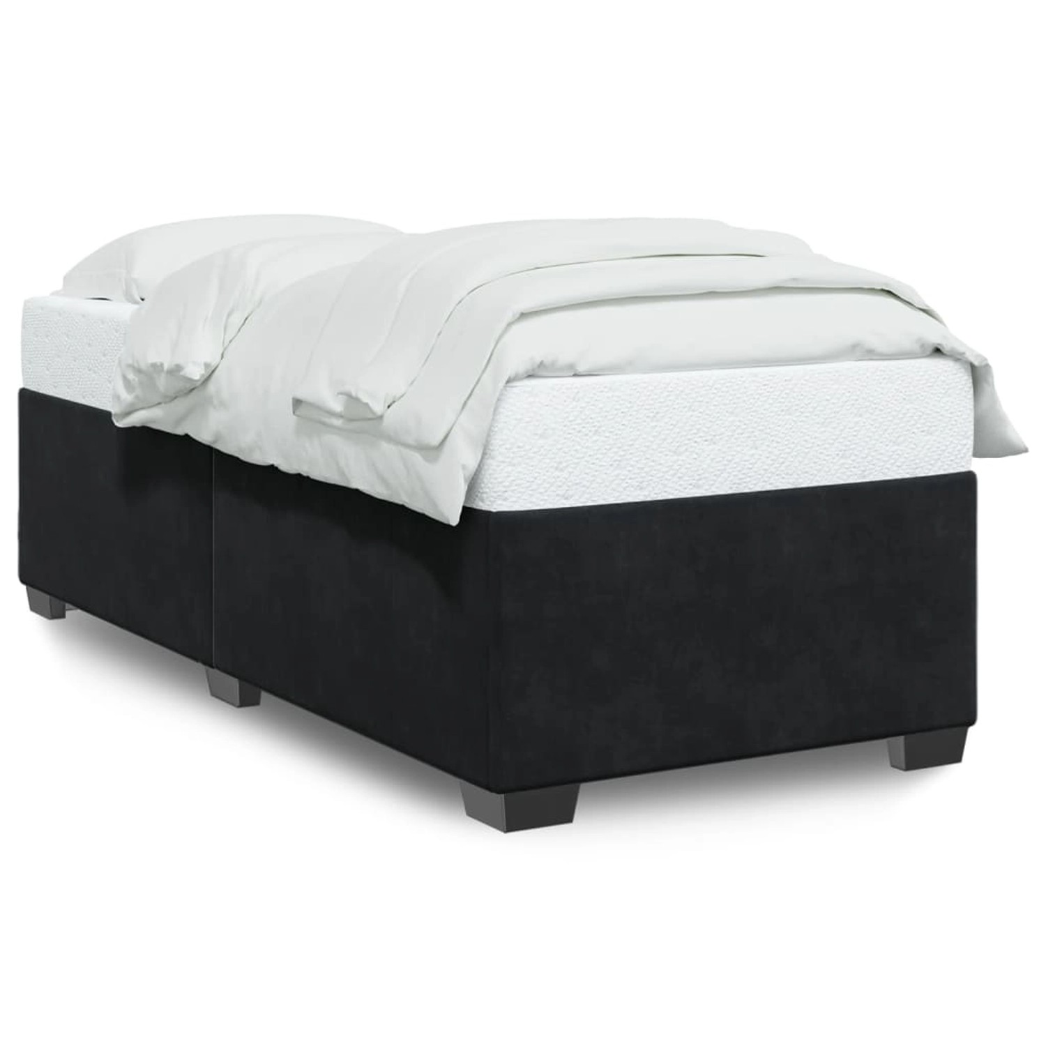 vidaXL Bettgestell Schwarz 90x190 cm Samt Modell 42103179 günstig online kaufen