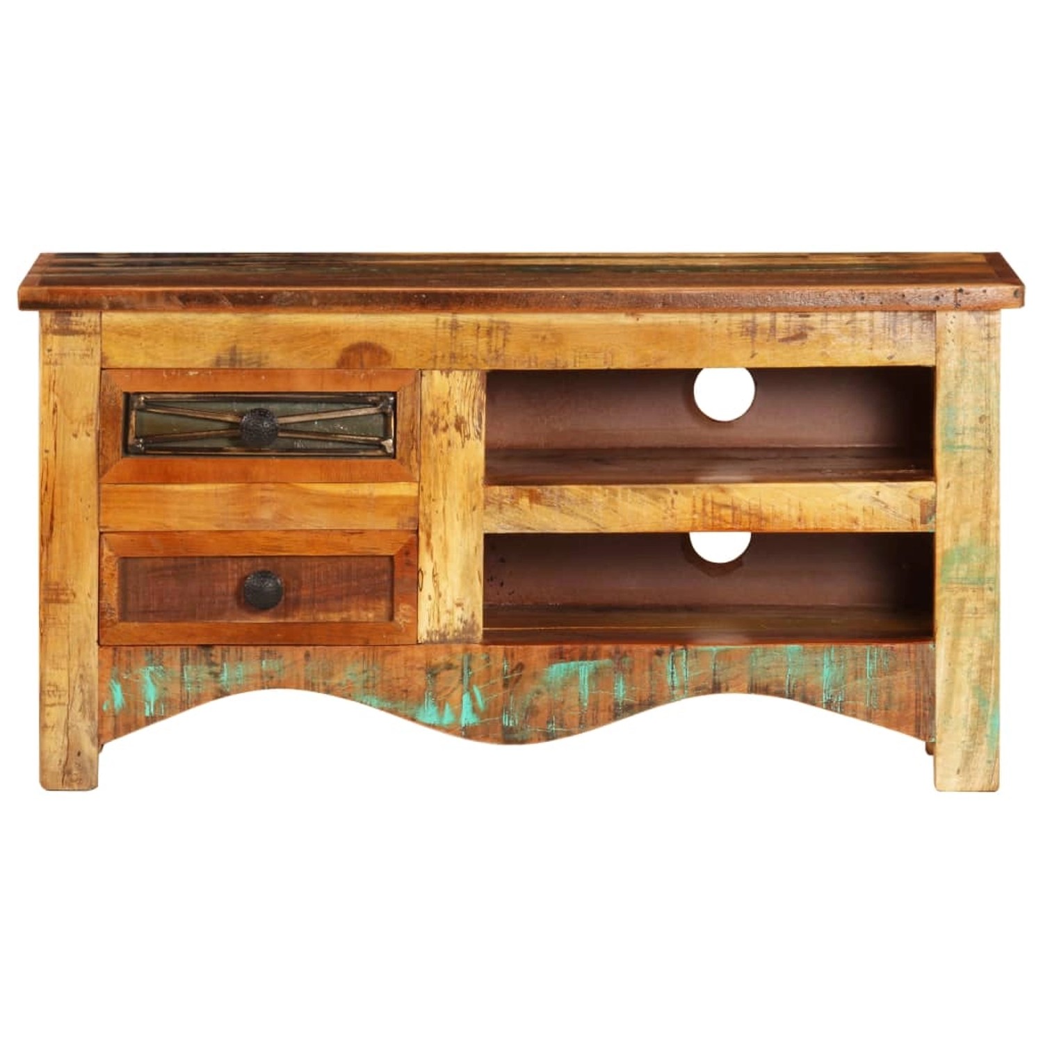 Tv-schrank 80x30x40 Cm Altholz Massiv günstig online kaufen
