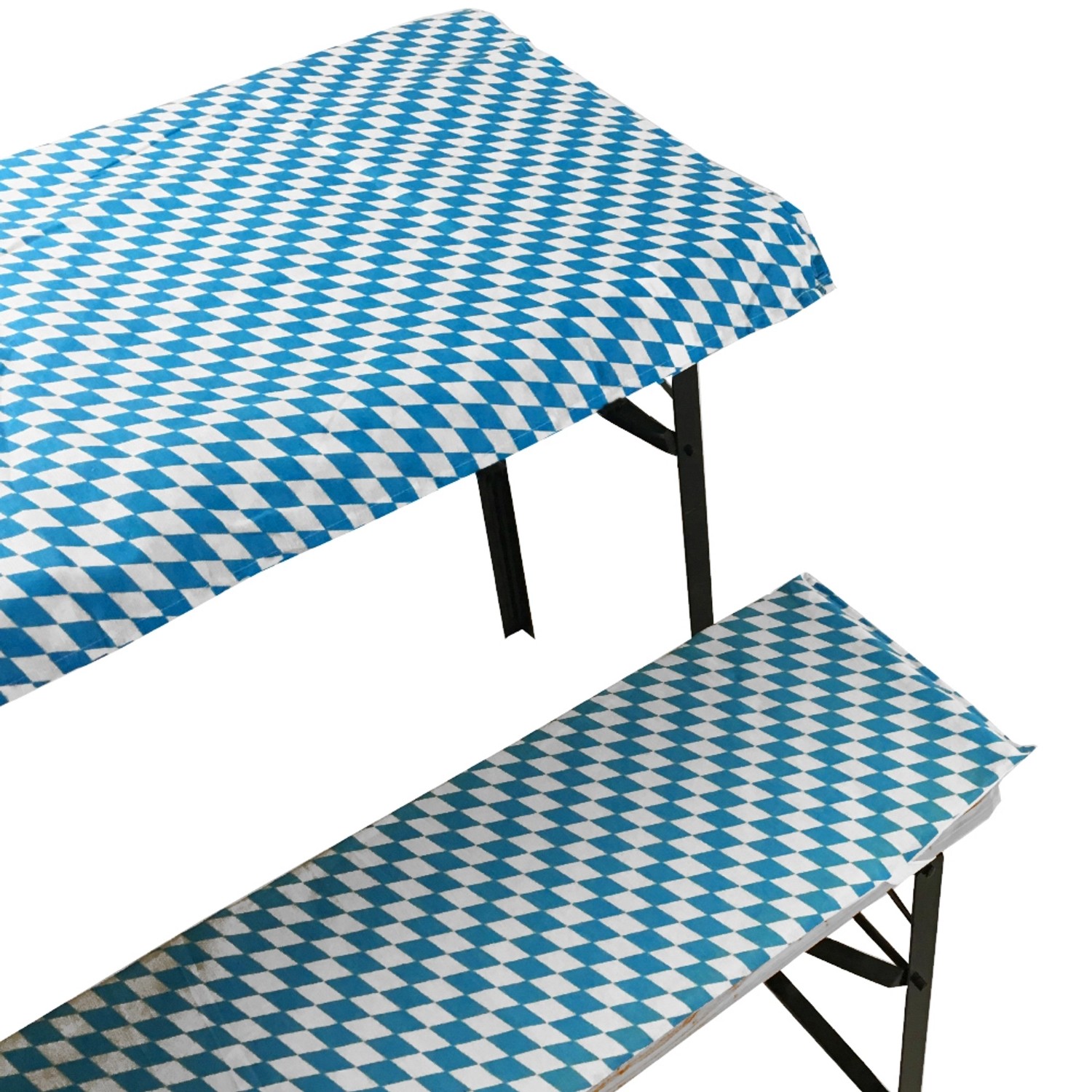 Thumbnail - NYVI Bierbankauflagen Set 240x90cm Bayrische Raute