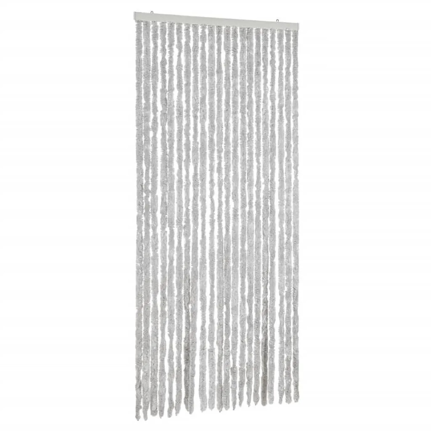 vidaXL Fliegenvorhang Grau 90x220 cm Chenille 377349