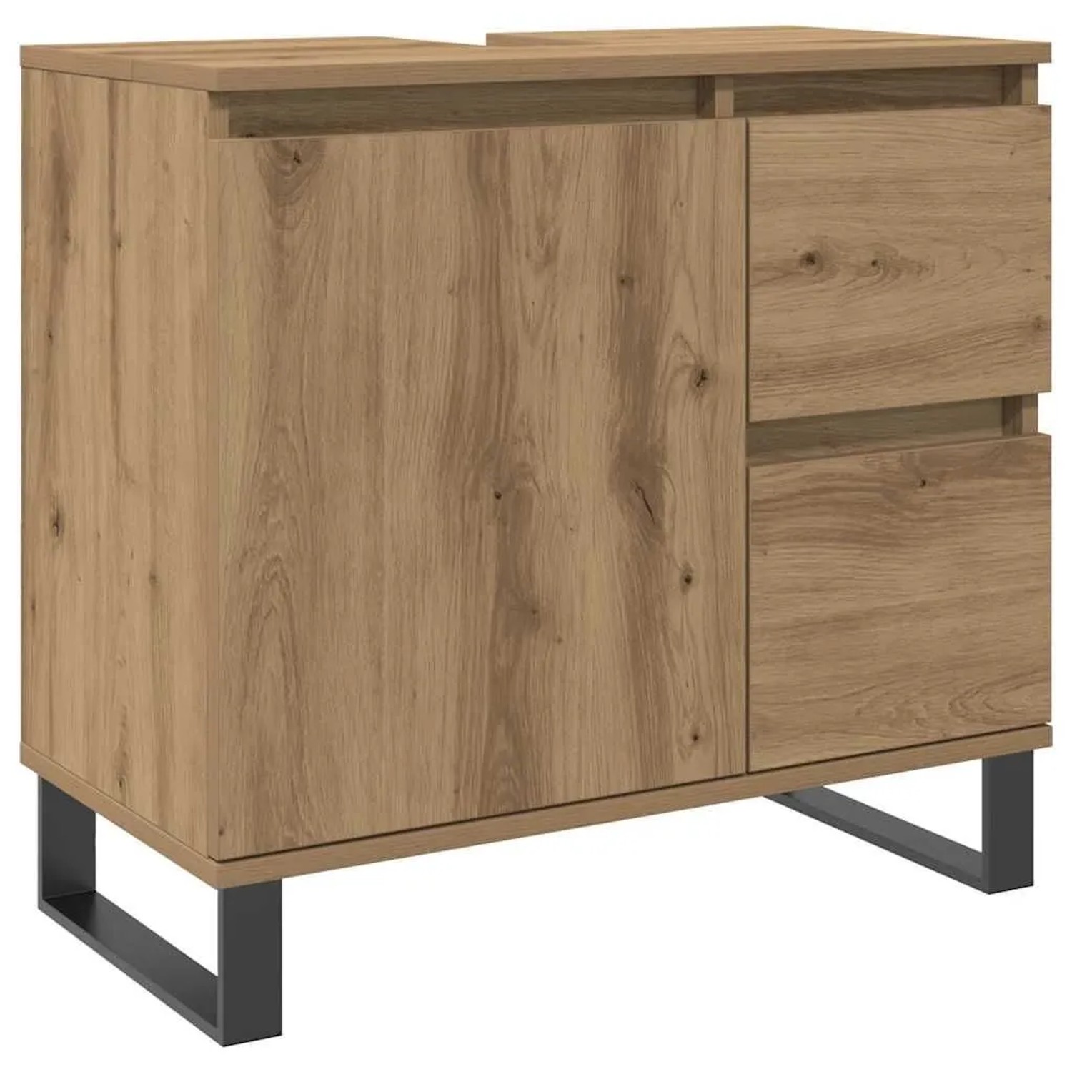 vidaXL Waschbeckenunterschrank Artisan-Eiche 65x33x60 cm Holzwerkstoff 8572 günstig online kaufen