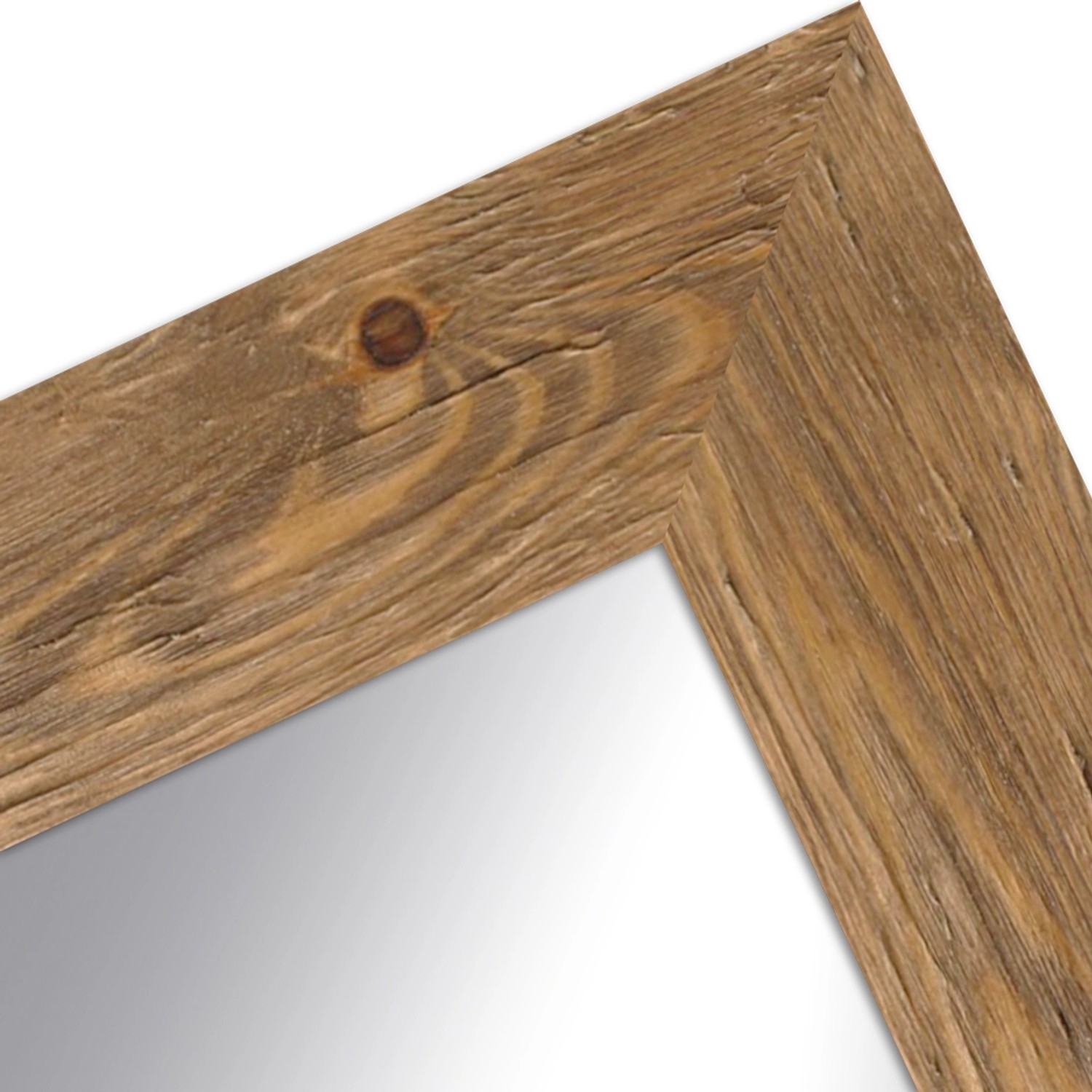 Wandspiegel H780 in Eiche-Optik, 50x70 cm, mit Holzrahmen im modernen Stil.