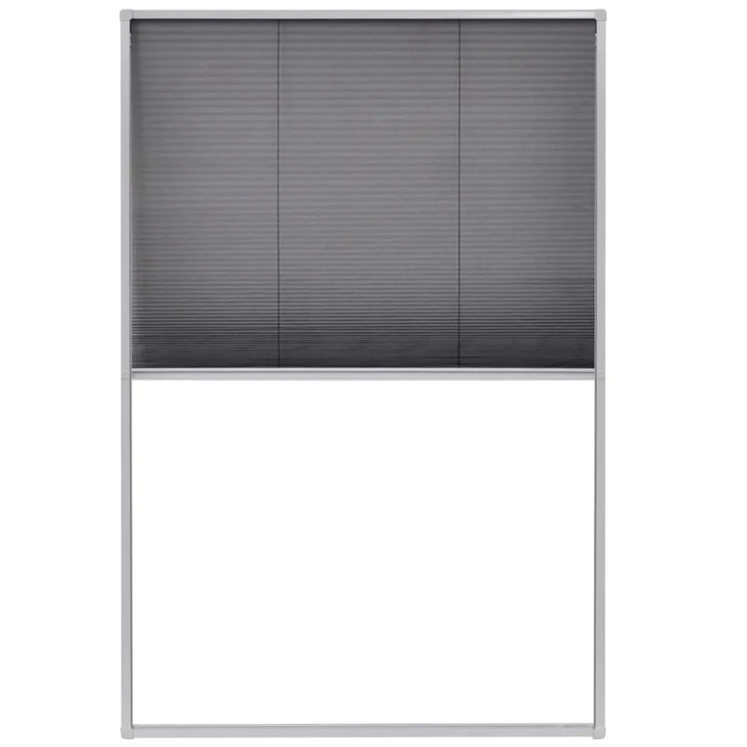 vidaXL Insektenschutz-Plissee für Fenster Aluminium 80 x 120 cm 142612