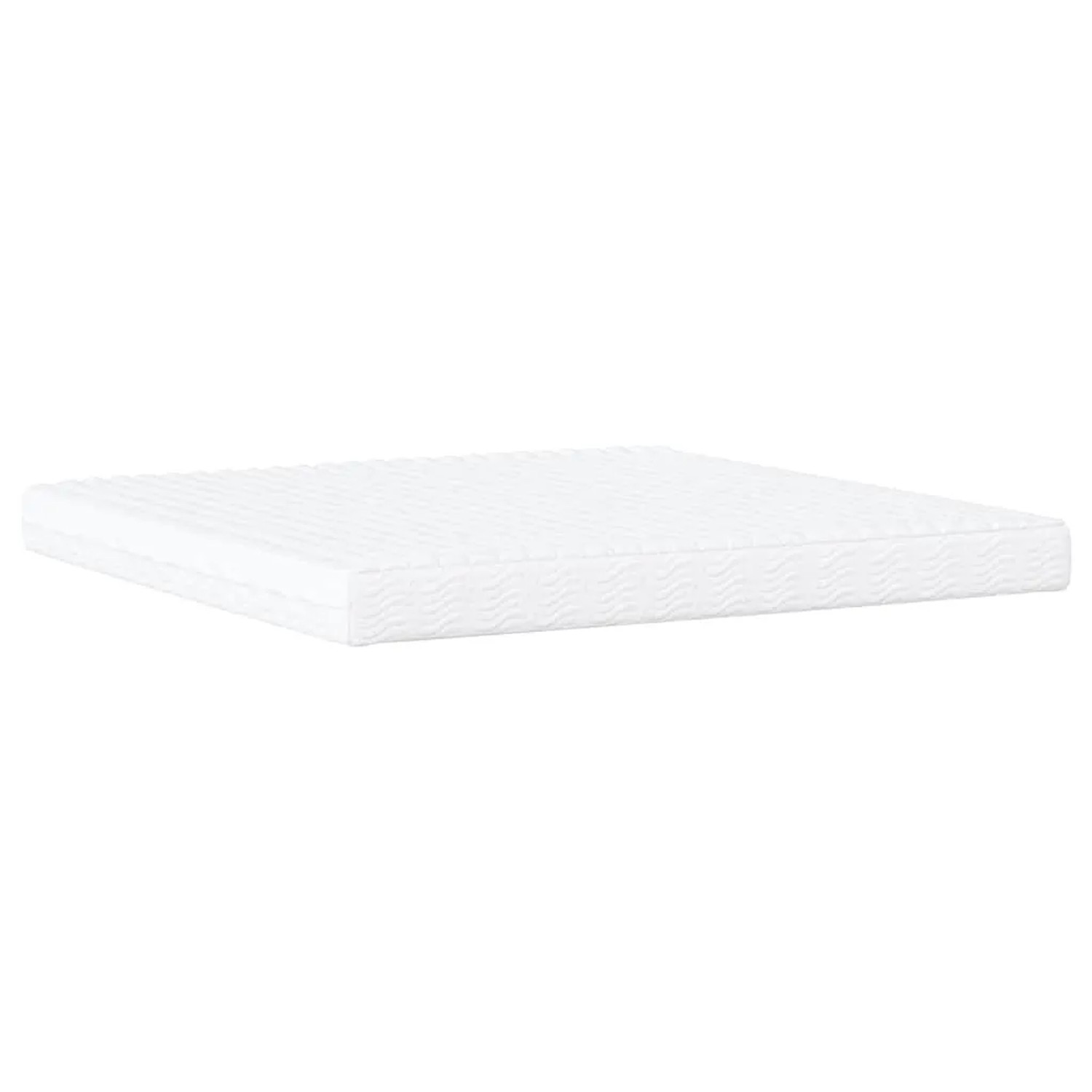 Weiße Schaumstoffmatratze 200x200 cm für Bett, Härtegrad H2/H3.