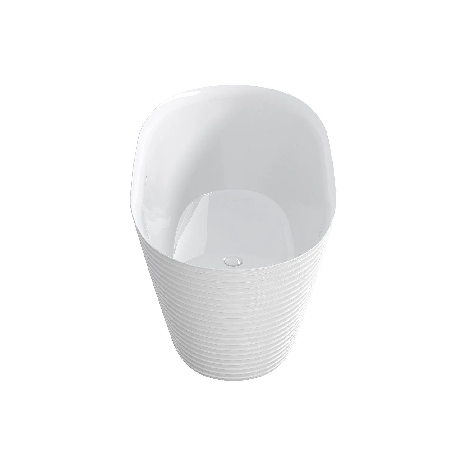 Vente-unique Freistehende Badewanne Zafiro Weiß 160 cm