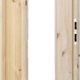 Radex Türzarge Landhaus Kiefer, links, für Wandstärke 80-100 mm.
