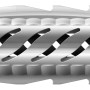 Detailaufnahme eines einzelnen, grauen Fischer Universaldübels UX.