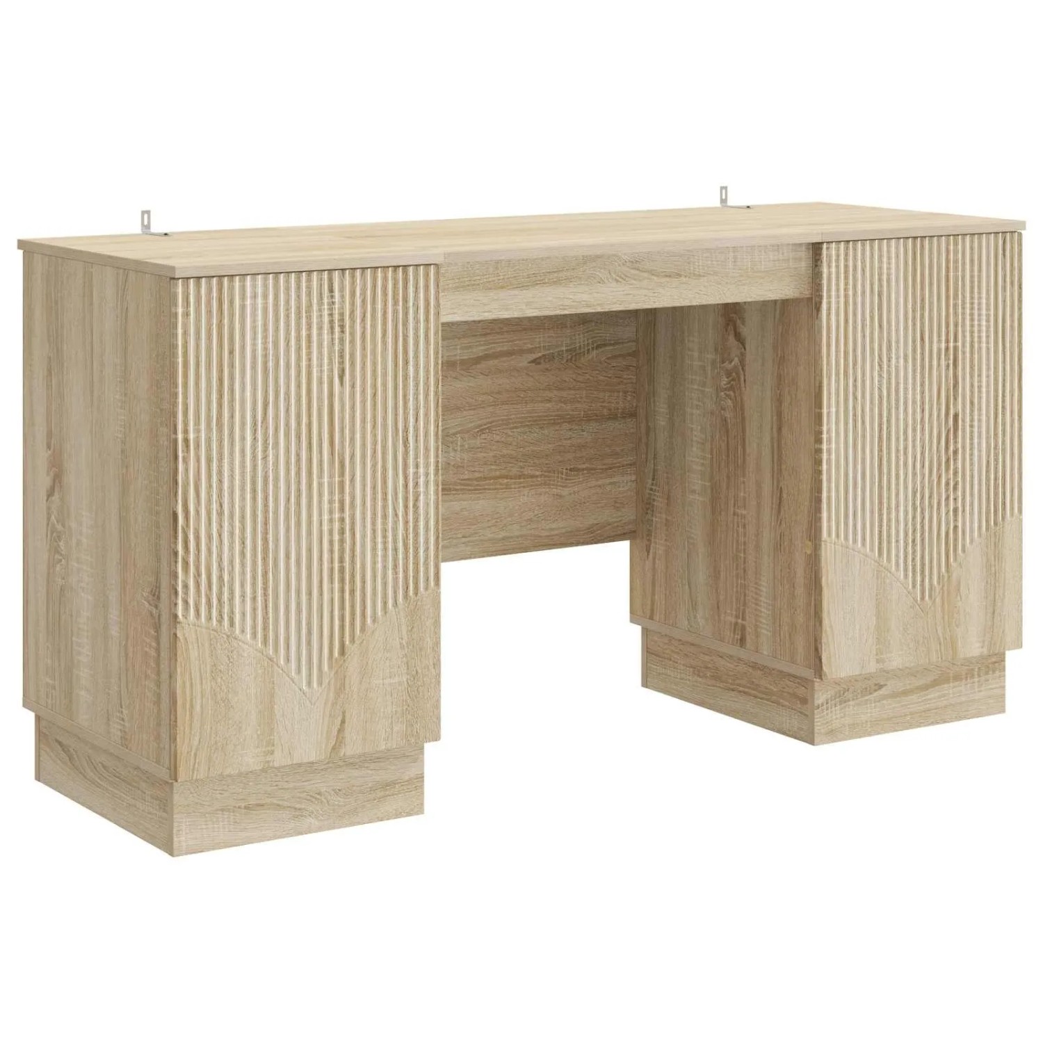 vidaXL Schreibtisch Sonoma-Eiche 142,5 x 50 x 75 cm Holzwerkstoff 3414623