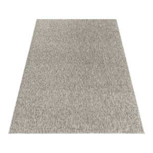 Beiger Kurzflorteppich Ayyildiz Nizza, 240x340 cm, meliertes Design. Moderner Teppich für Wohnräume.