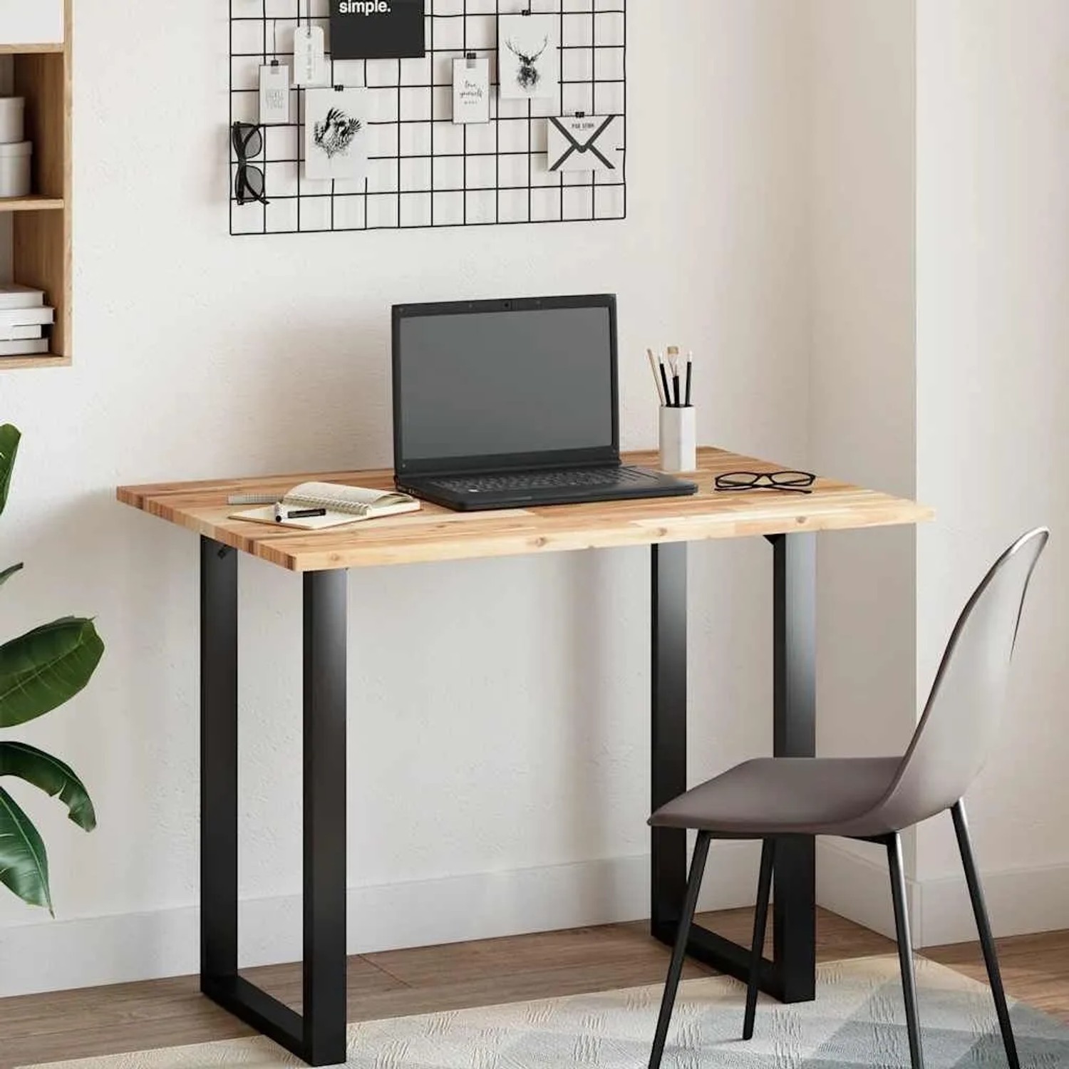 vidaXL Schreibtischplatte Unbehandelt 120x70x2 cm Massivholz Akazie 3279731_2