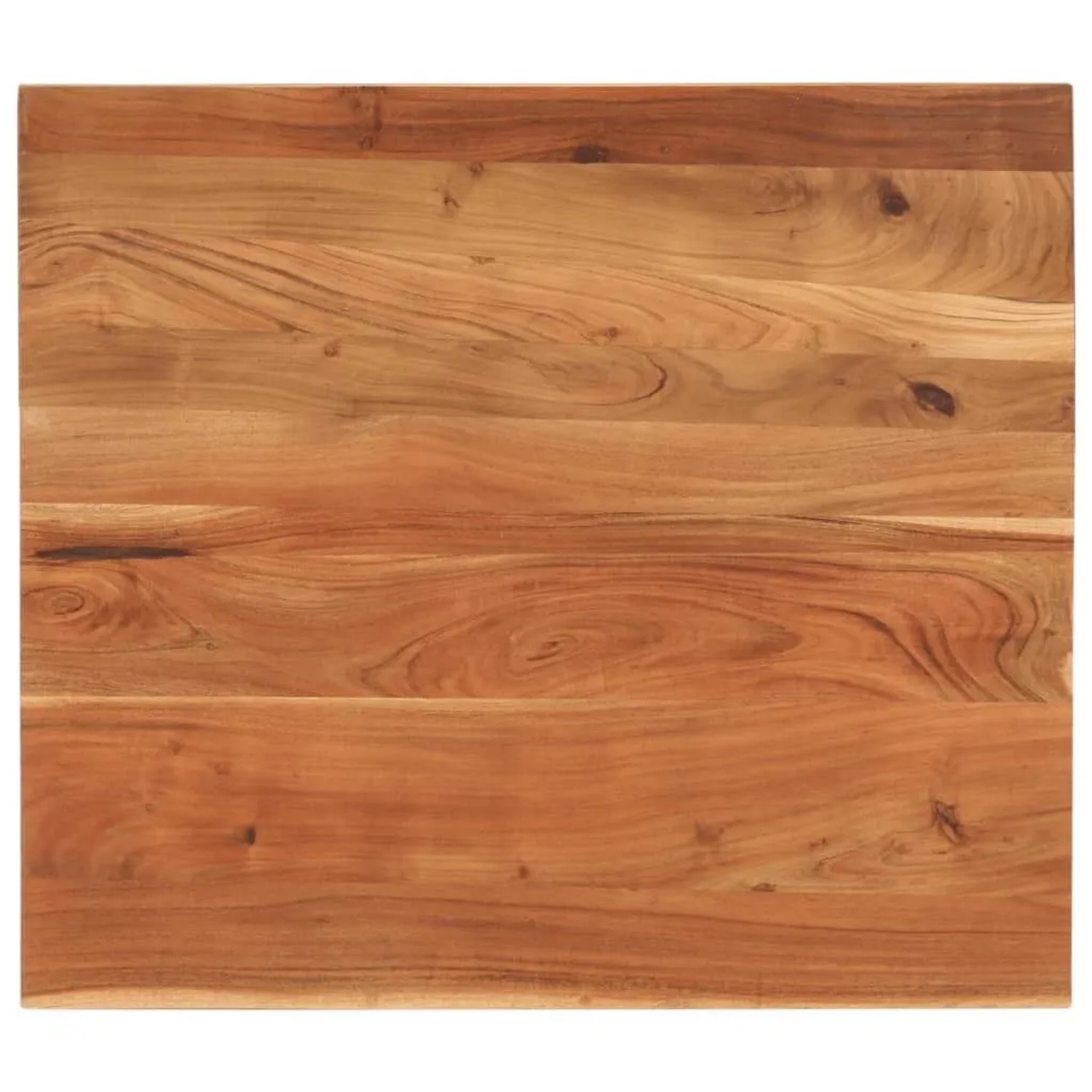 vidaXL Tischplatte 100x80x3,8 cm Rechteckig Massivholz Akazie 371005