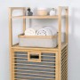 osoltus Badezimmer Box Nelson 2x Bambus Aufbewahrungskorb Beige 4 Fächer_2
