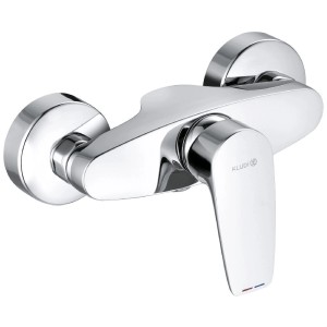 Kludi PURE&SOLID Brause-Einhandmischer in Chrom für die Aufputzmontage.