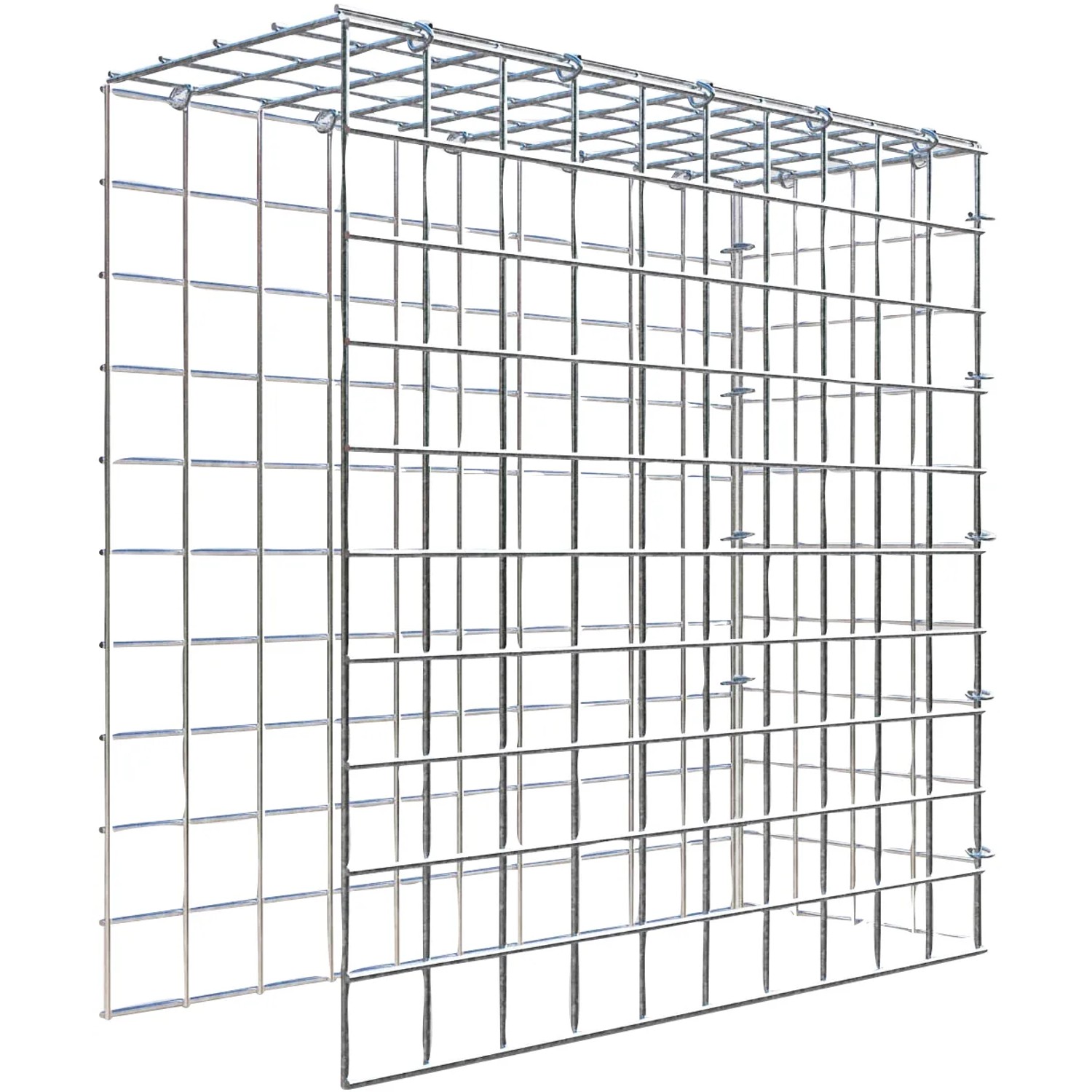 Gabiona C-Ring-Gabione-Anbaukorb Typ 4 50 x 50 x 20 cm Maschenw 5 x 5 cm