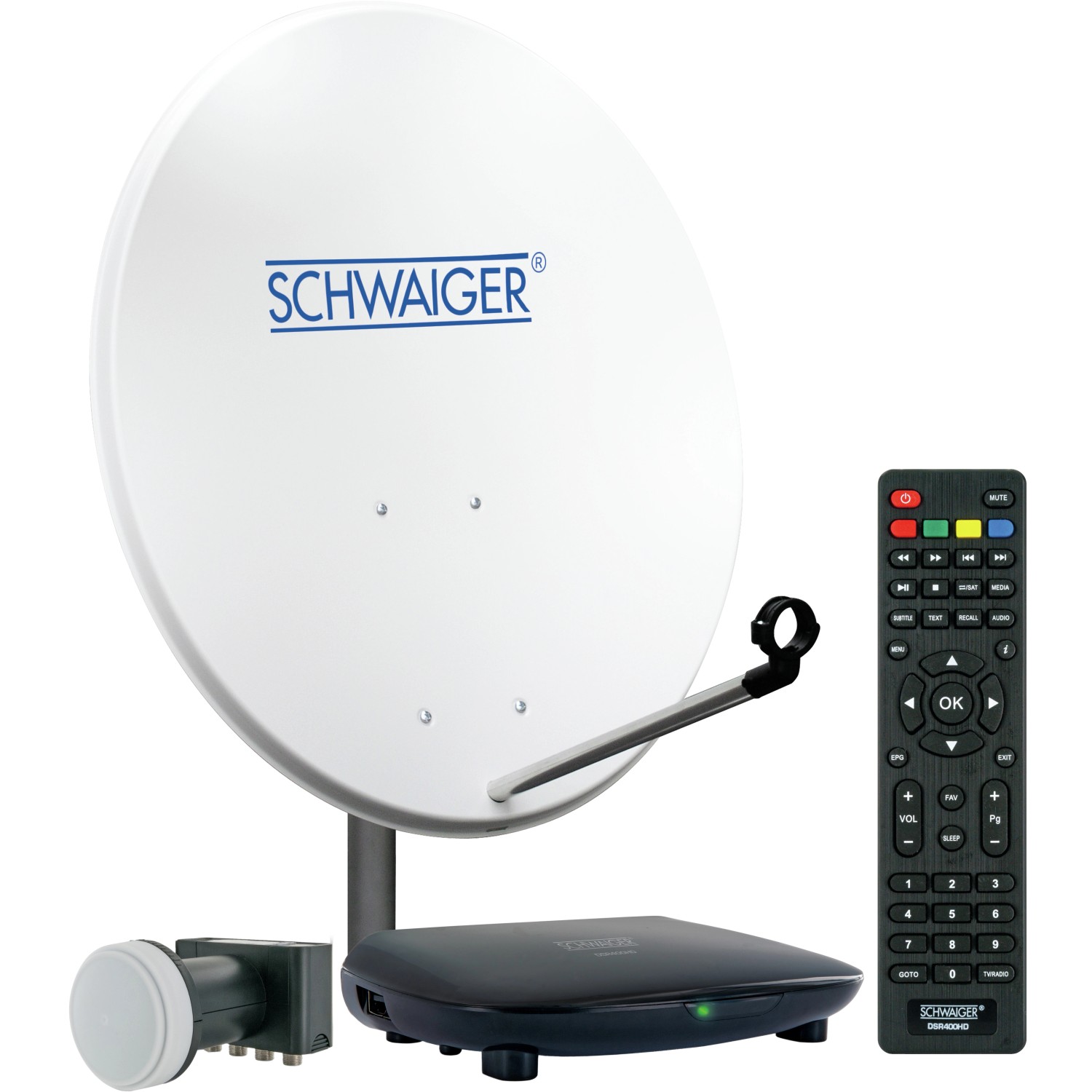 Schwaiger Satellitenanlage SAT8440HD für bis zu 4 Teilnehmer