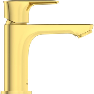 Ideal Standard Connect Air Waschtischarmatur Slim, ohne Ablaufgarnitur, gebürstetes Gold.