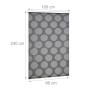 Relaxdays Duschrollo Kunststoff Aluminium Grau Wasserabweisend 100 cm x 240 cm_4