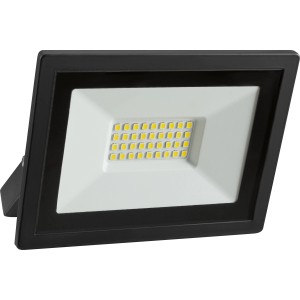 Schwarzer LED-Außenstrahler (14W) aus Aluminium für Garten, Terrasse und Einfahrt.