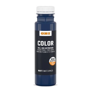 OBI Color Voll- und Abtönfarbe in Blau, 250ml Flasche.