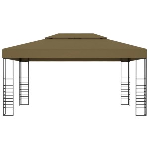 vidaXL Pavillon 3x4 m in Taupe: Eleganter Sonnenschutz für Garten und Terrasse.