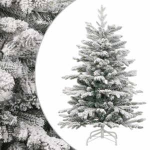vidaXL Künstlicher Weihnachtsbaum Klappbar Beschneit 120 cm 358384