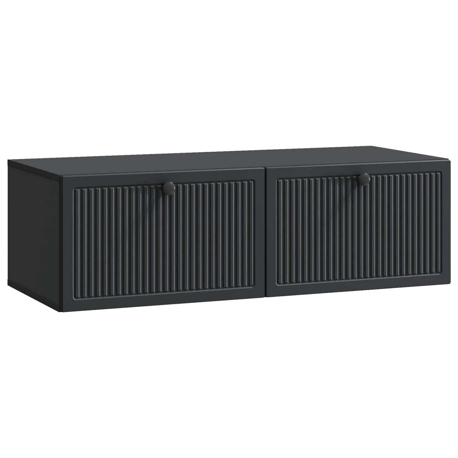 vidaXL Wandmontierter TV-Schrank Schwarz 98 x 41 x 30 cm Holzwerkstoff 898016