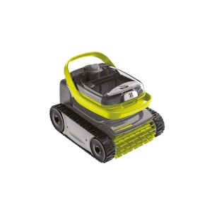 Zodiac Akku-Poolroboter Pixel (grau/gelb) für Boden und Wände. Kabellose Poolreinigung.