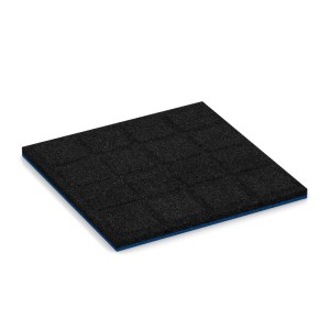 WARCO Fallschutzplatte, 50x50 cm, himmelblau, für Spielplatz oder Garten.