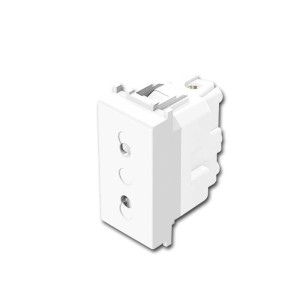 TEM MODUL PLUS Euro Steckdose 1M Weiß 250V10A
