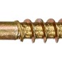 Goldene LUX Universalschraube, Flachsenkkopf, PZ-Antrieb, 5x40 mm, für Holz, Kunststoff und Beton.