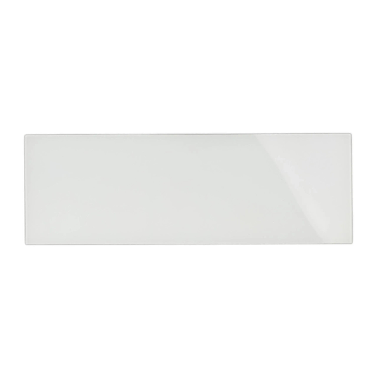 Relaxdays Magnettafel Sicherheitsglas Metall Weiß Wandmontage 60 cm x 20 cm x 0,5 cm 1,5 kg