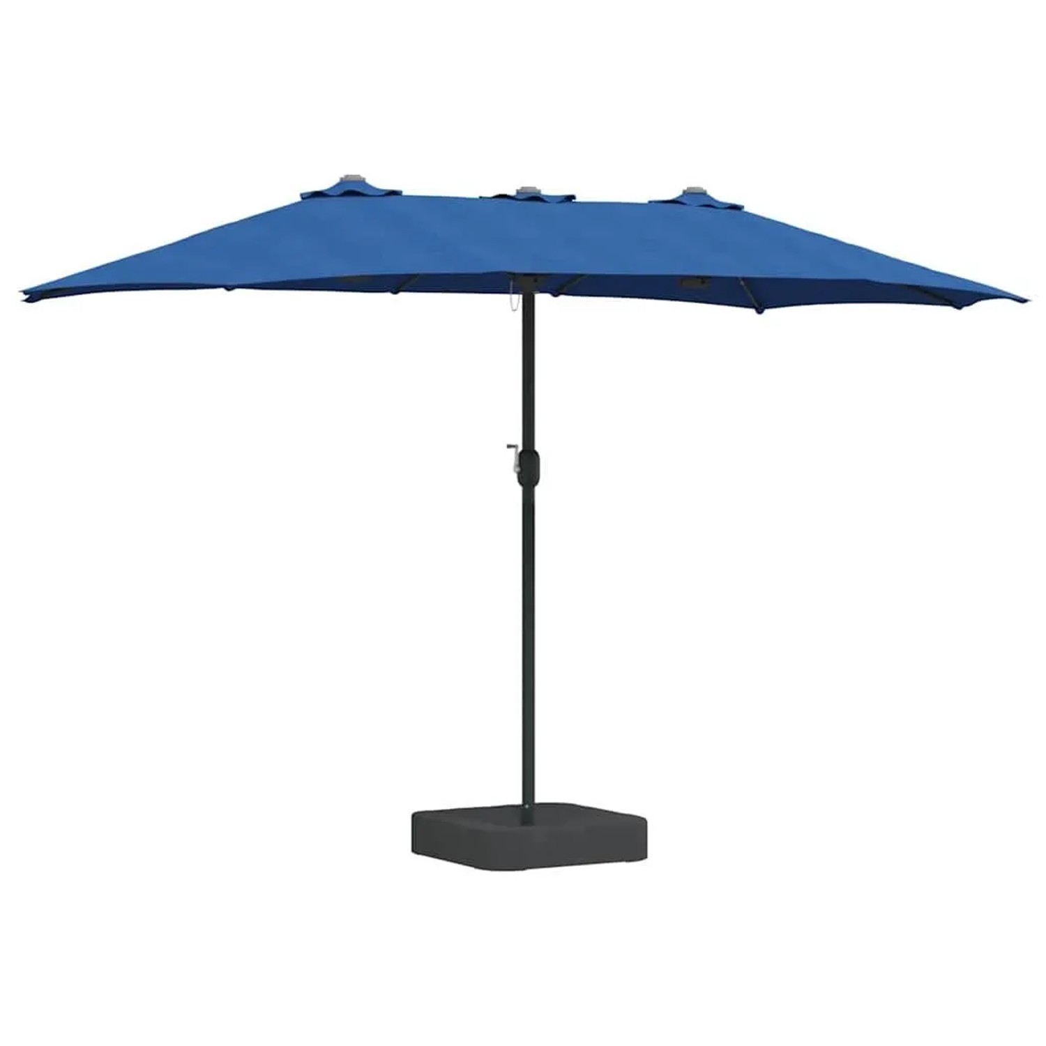 vidaXL Gartenparasol Blau 385 x 209 x 244 cm Stoff 42003290 günstig online kaufen