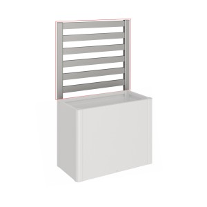 Biohort Rankgitter, Quarzgrau-Metallic, für Hochbeet-Pflanzen.