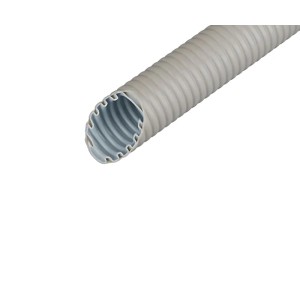 Graues Fränkische Wellrohr M20, hochflexibel, 50 Meter Rolle.
