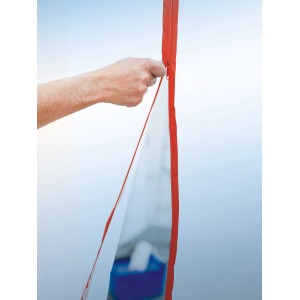 LUX Staubschutztür (2,2x1,2m) mit Reißverschluss zum Schutz vor Staub bei Renovierungsarbeiten.