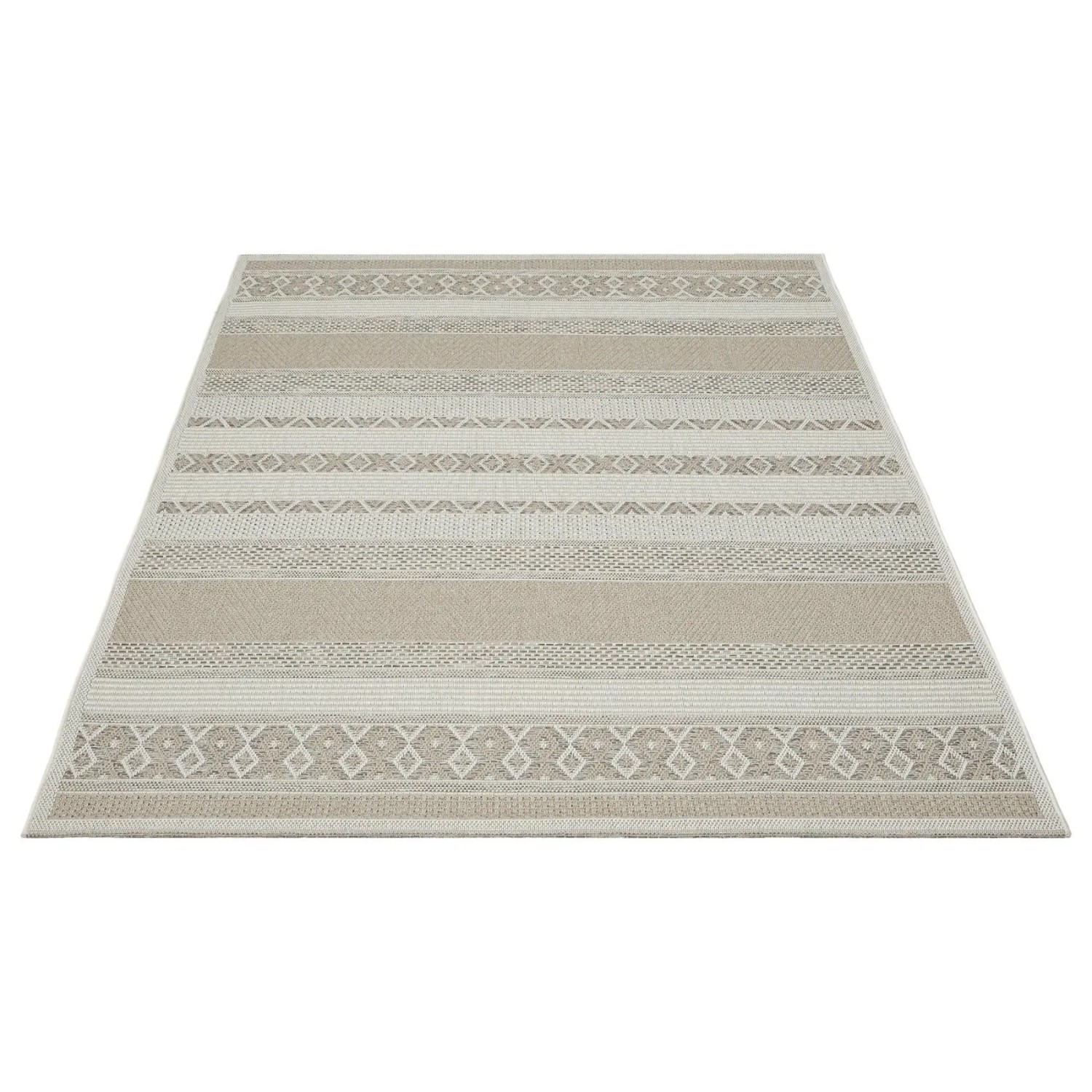 Floornovo Indoor & Outdoor Teppich Nr. 72 Grau Gemustert 220 x 160 cm günstig online kaufen