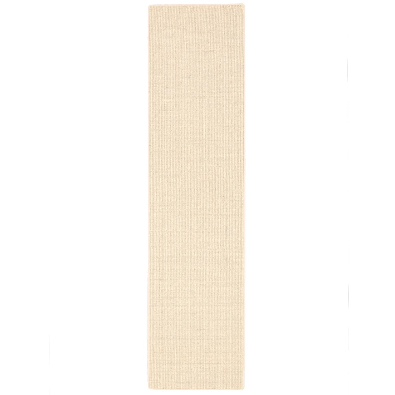 Cremefarbener Sisal Teppichläufer, 80x160 cm, geeignet für Fußbodenheizung.
