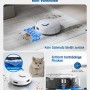 ECOVACS DEEBOT Mini Saug- und Wischroboter in Aktion: Saugen, Wischen, gegen Flecken und Tierhaare.