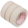 3 Rollen Flachkrepp Klebeband-Set, beige, je 50m x 30mm, für Malerarbeiten im Innenbereich.