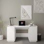 vidaXL Schreibtisch Weiß 140x50x75 cm Massivholz Kiefer 814325_2