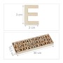 Relaxdays Buchstaben Set Kiefernholz Natur mit Sortierkasten 3 cm 170 g_4