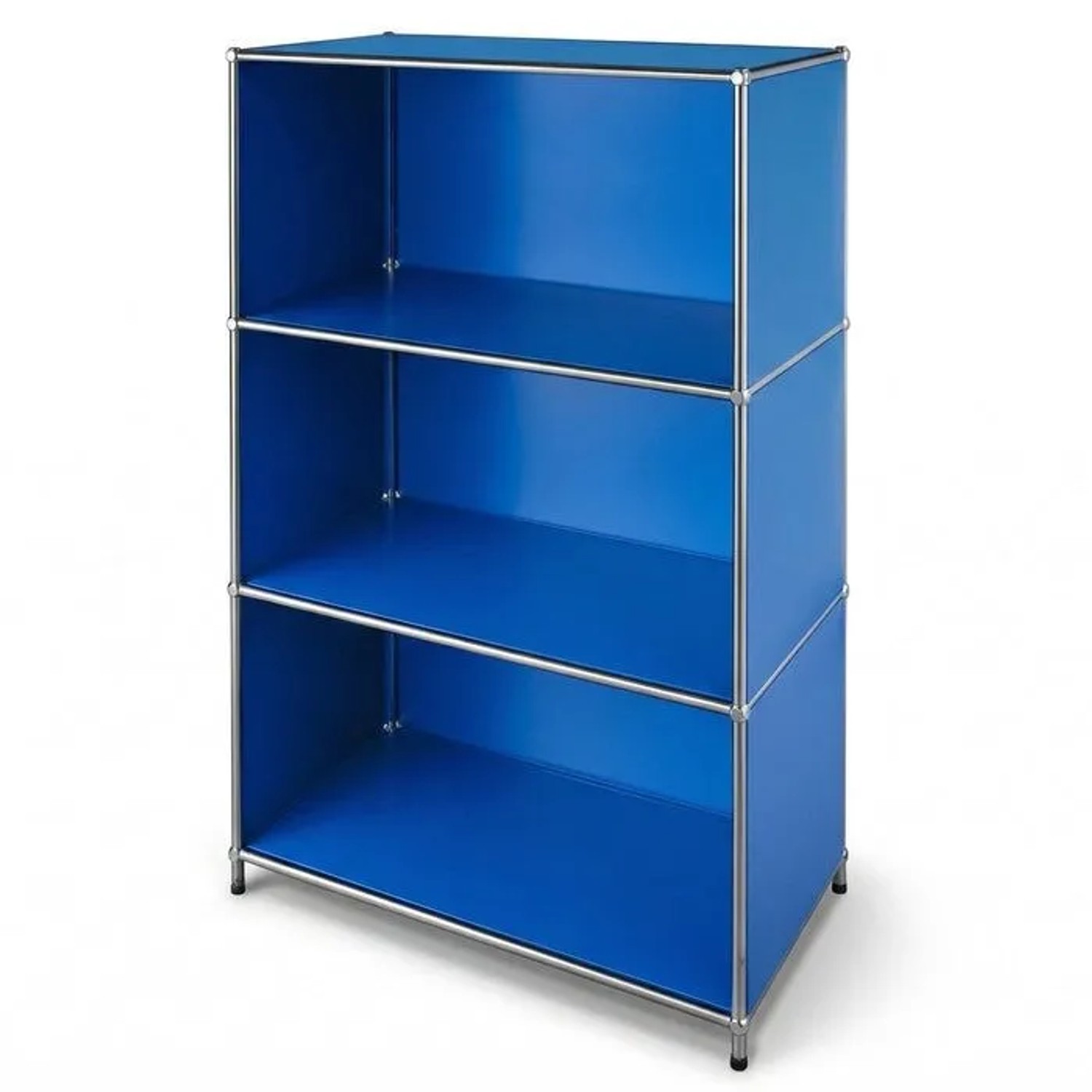 Floordirekt Metallregal Concept Epure MK-101 Bücherregal 75 x 40 x 120 cm Blau