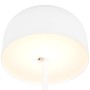Weiße Reality LED-Stehleuchte Jeff, Ø 25cm, mit warmweißem Licht und Touch-Dimmer.