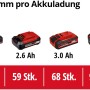 Einhell Power X-Change Akkus in verschiedenen Größen (1.5Ah - 6.0Ah) für Bohrhämmer.