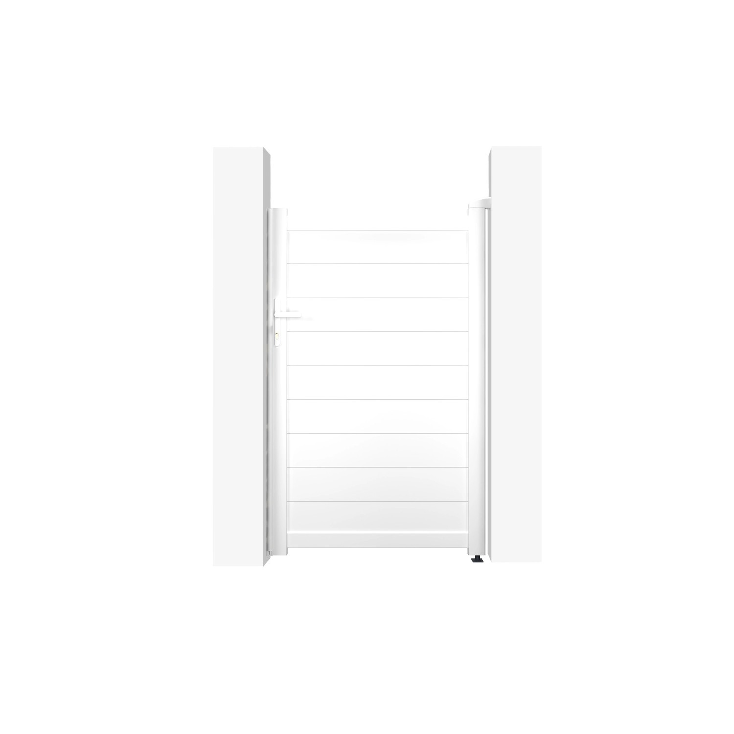 Casanoov Gartentür Aus Aluminium 1M Eiger H 160Cm Weiß günstig online kaufen