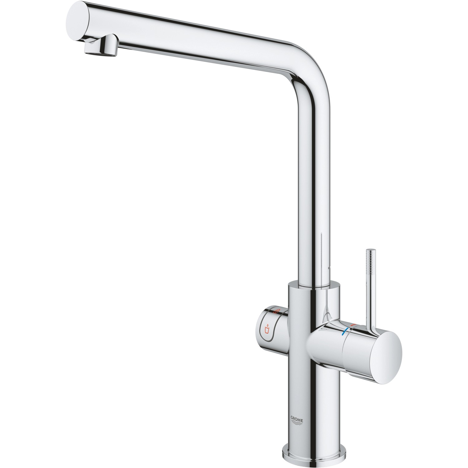 Grohe Einhand-Spültischbatterie und Boiler Red Duo Size-M Chrom 