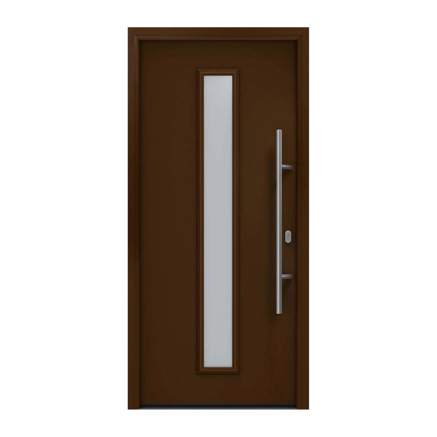 EcoStar Haustür Isopro IP 020S Terrabraun 110 cm x 210 cm DIN R günstig online kaufen