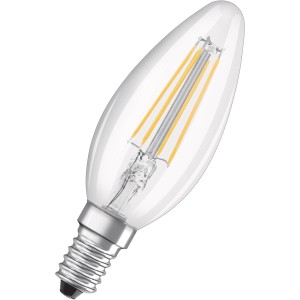 Bellalux E14 LED-Leuchtmittel in Kerzenform, 4W, Warmweiß.